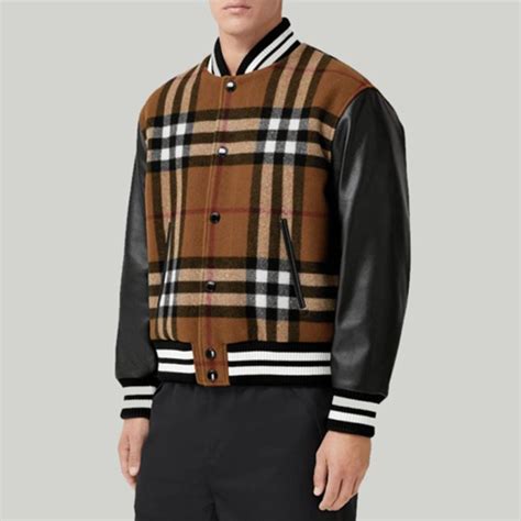 burberry varsity jacket|burberry hooded jacket men.